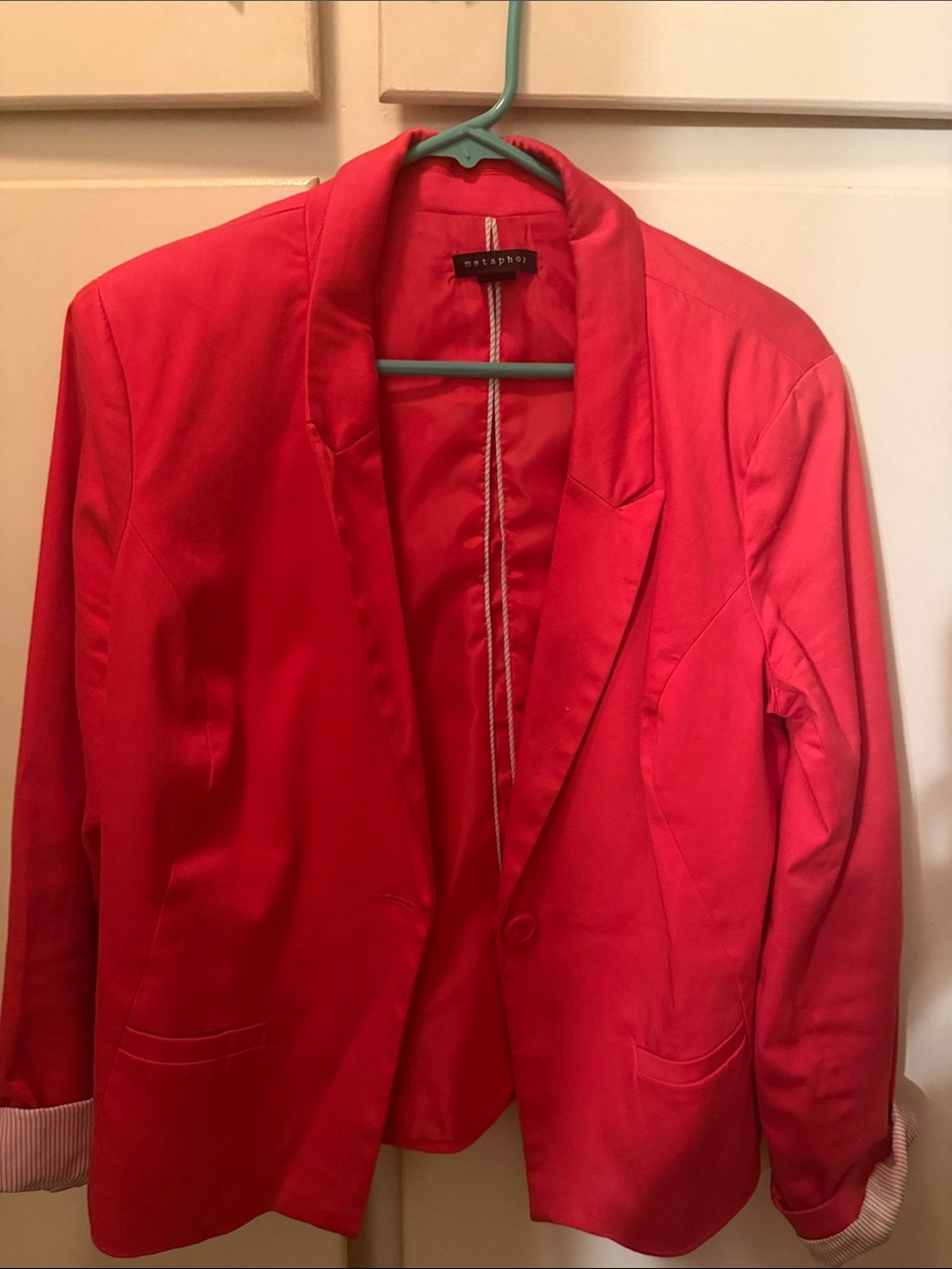 Metaphor Bright Red Women's Blazer Jacket